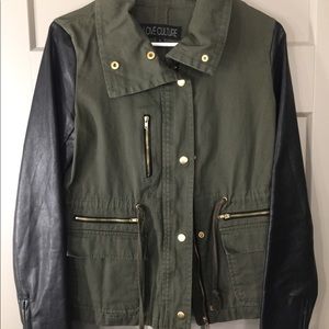 Olive Green Military-style Jacket